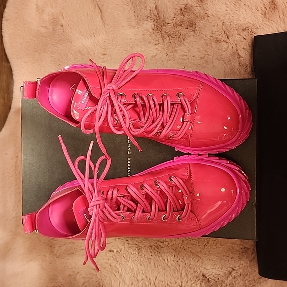 Giuseppe Zanotti Fiesta Patent Leather Sneakers Size 41 - Picture 2 of 8